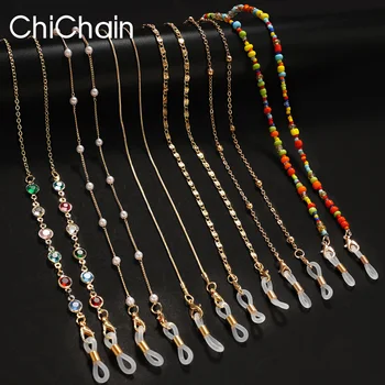 Sonnenbrillen-Abdeckketten für Frauen, Acryl, Perle, Kristall, Brillenketten, Lanyard, Glas, 2022, neuer