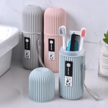 Tragbare Zahnpasta Zahnbürste Schützen Halter Fall Reise Camping Lagerung Box Organizer Reise Toilettenartikel