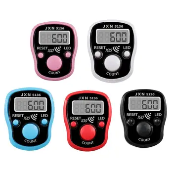 Handheld Elektronischer Zähler Tasbeeh Finger Digital Bead Timer LCD Digit Display Tasbeeh Tasbih Hand Tally