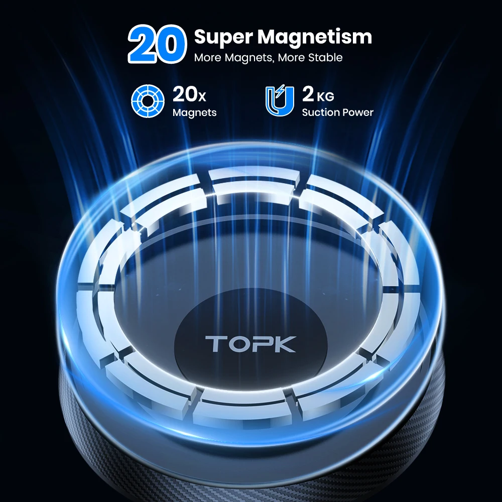 TOPK Magnetischer Autotelefonhalter, Entlüftungsschlitze – Bild 2