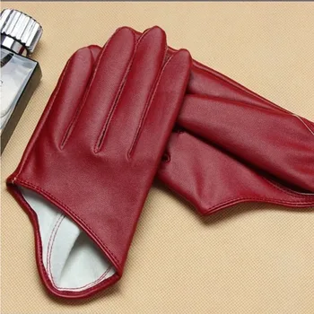 Modische fingerlose Halbhandschuhe aus Kunstleder für Damen, Bühnentanz, Abend, Abschlussball, Party, Auftritt