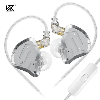KZ ZSN Pro 2 In-Ear-Kopfhörer aus Metall, Sport-Kopfhörer mit Geräuschunterdrückung, Hybrid-Treiber, 1 BA + 1