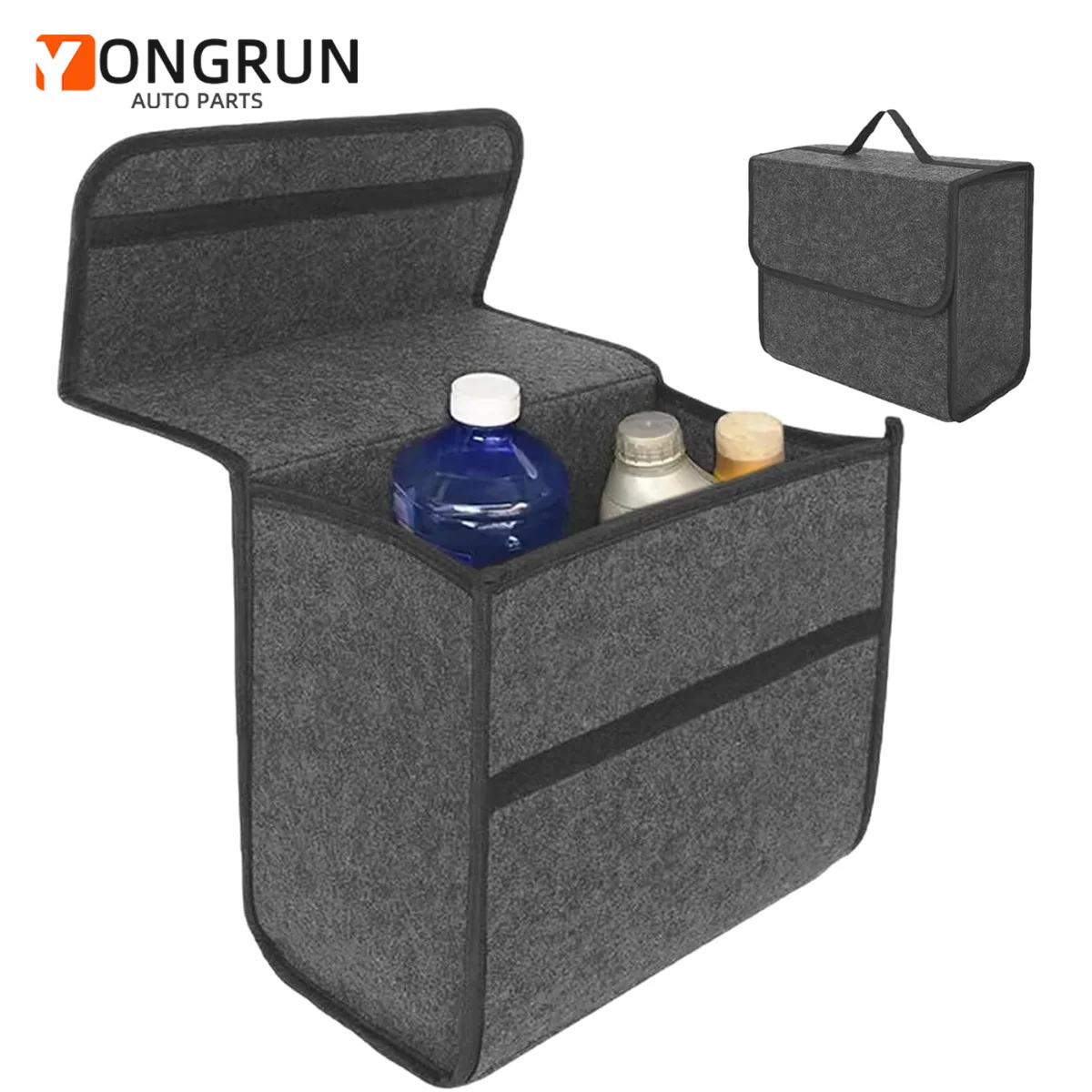 1pc Auto Lagerung Filz Box Für Dunkelgrau Anti Slip Lagerung