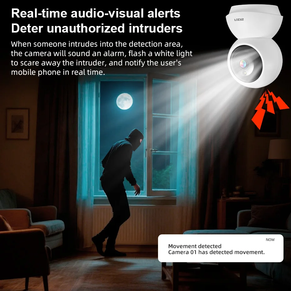 Fuers 4K 8MP IP-Kamera für den Innenbereich, WLAN, kabellose – Bild 3