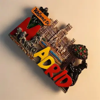 Madrid Barcelona Kühlschrankmagnete Spanien Touristen-Souvenirs Flamenco-Tanzmädchen Pamplona Valencia Magnete