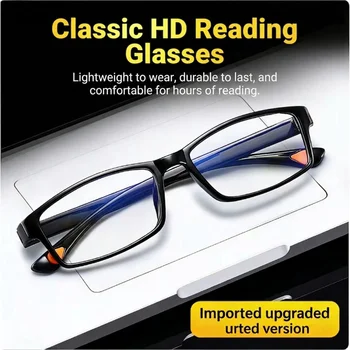 Klassische HD-Lesebrille, ultraleichte, hochauflösende Anti-Blaulicht-Brille für den täglichen Gebrauch