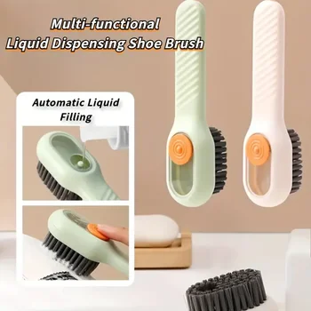 Multi-funktion automatische spot schuh pinsel weiches haar hand druck hängen loch geeignet für kleidung