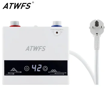 ATWFS Durchlauferhitzer, 220 V, 4600 W, tragbare elektrische Heizungen für Badezimmer, Warmwasser, Dusche