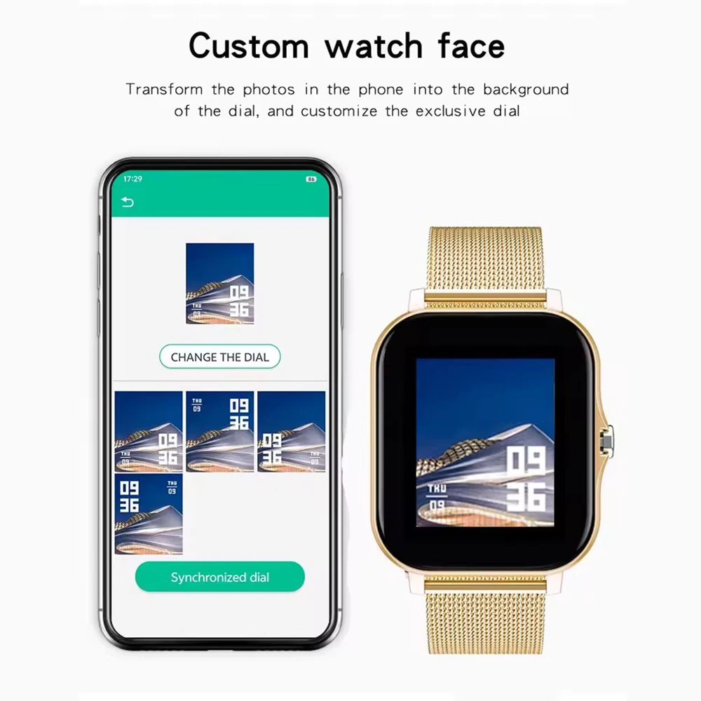 Neue Smart Watch Android IOS Telefon 1,44 Zoll Farbbildschirm – Bild 5