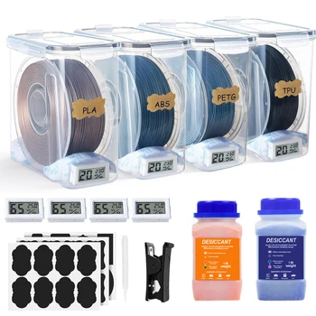 Filament-Aufbewahrungsbox 4L 3D-Drucker Filament-Behälter mit Hygrometer Luftdichte Trockenboxen