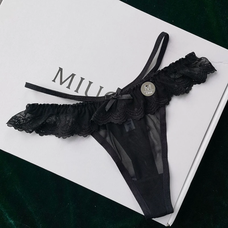 Sexy Frauen G-string Aushöhlen Nahtlose Perspektive Höschen – Bild 6