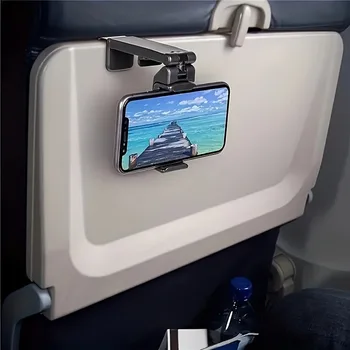 Flugzeug Telefon Halter Tragbare Reise Stand Schreibtisch Flug Faltbare Einstellbare Drehbare Selfie Halten