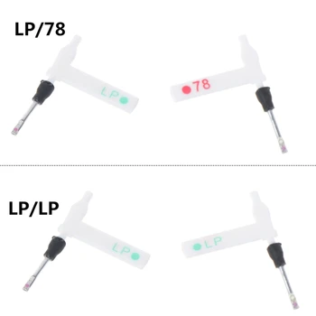 Plattenspieler-Ersatz stift zum Berühren mit doppelseitiger roter und blauer Diamant spitze für Vinyl