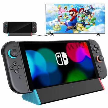 Tragbare TV-Dockstation für Switch 2 (2025), mit 4K bei 120 Hz HDMI-Adapter/Typ-C-Anschluss/USB-Anschluss/100