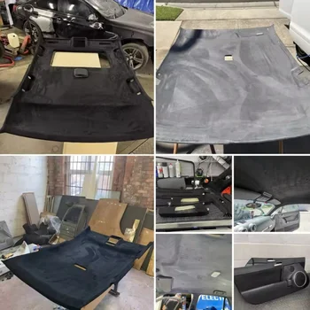 Max. 250 x 150 cm Wildleder-Dachfutter, Dachhimmel-Stoff, Schaumstoffmaterial für Auto-Innenraum, Polsterung