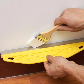 12-Zoll-Hochleistungs-Kantenschutz für gelbe Farbe mit ergonomischem Griff und langlebigem Wandmalwerkzeug aus