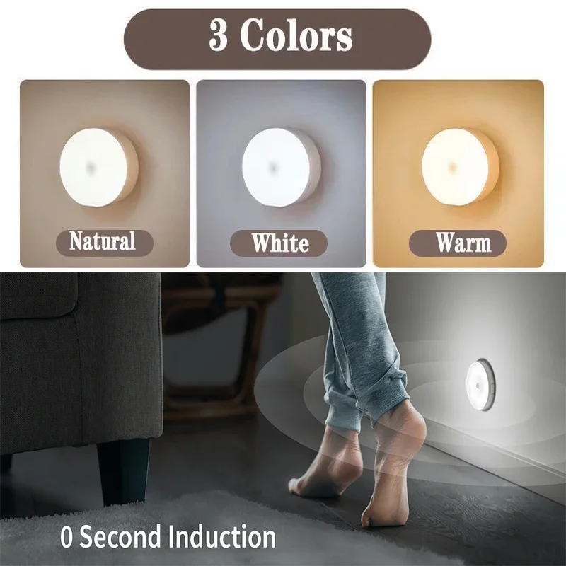 2 ~ 6 Pack Motion Sensor LED Nachtlicht USB Aufladbare 3 – Bild 5