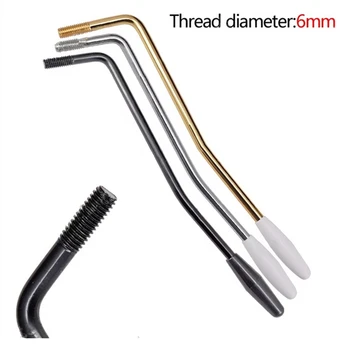 M6 Tremolo Bridge Arm Whammy Bar für E-Gitarre Chrom Schwarz Gold Faden Durchmesser 6mm Gitarrenzubehör