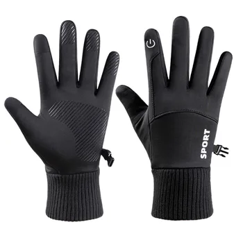 Winter-Touchscreen-Handschuhe für Damen und Herren, mit thermischer Fleece-Fütterung, winddicht, wasserdicht