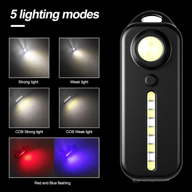LED Rot Blau Vorsicht Notfall Polizei Licht mit Clip USB – Bild 3