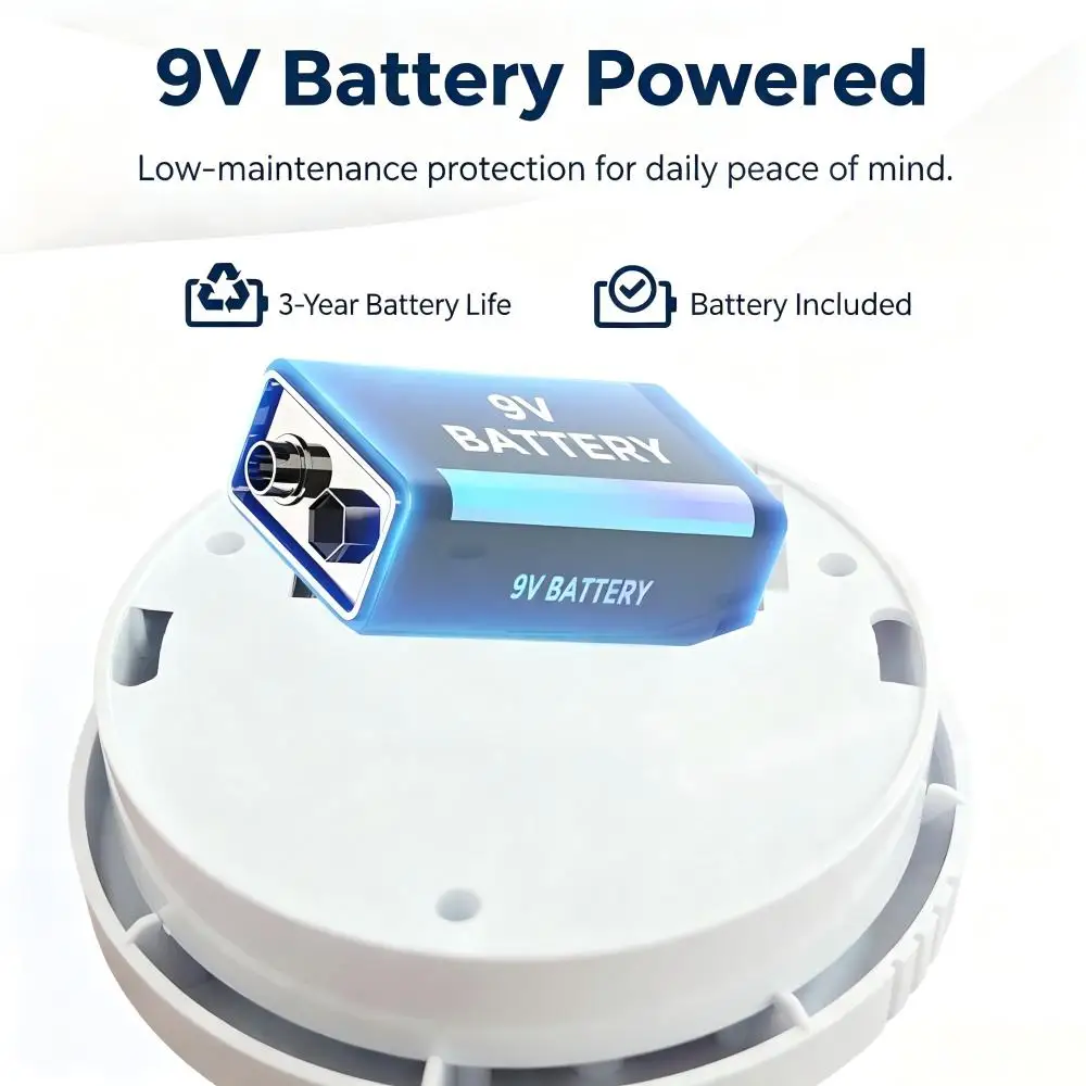 CCEsafety SA10 Rauchmelder 9V Austauschbare Batterie – Bild 3