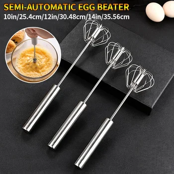Halbautomatische Schneebesen Rotierenden Creme Ei Mixer Haushalt Manuelle Schneebesen Backen Werkzeug Küche