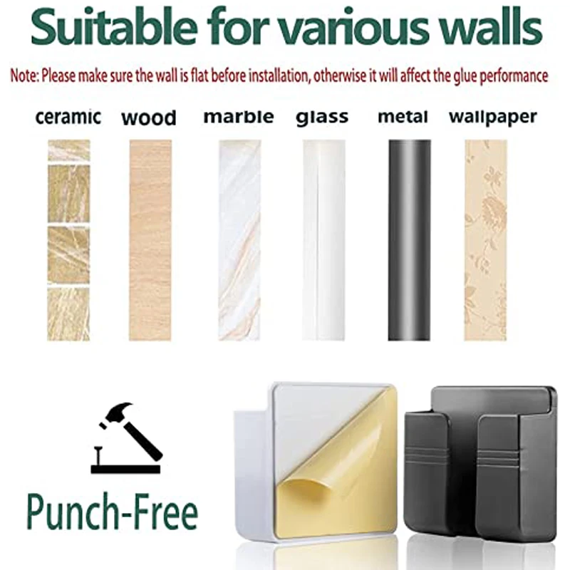 4/2/1Pcs Multifunktions Schlag Kostenloser Wand Lagerung Box – Bild 5