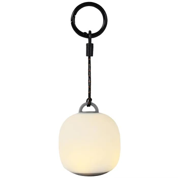 Mini Ei-förmige Quetsch-Silikon-Campinglaterne, USB-Aufladbare Tragbare LED-Zeltlampe für Outdoor-Picknick