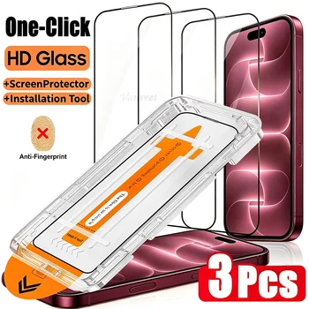 3er-Set Oleophobe HD- und Blickschutzfolie für iPhone 17 Pro Max Air 17Pro 16 15 14 13 mit automatischer