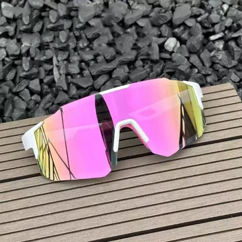 Radfahren Sonnenbrille Großen Rahmen UV400 Shades UV Schutz Outdoor Sport Winddicht Anti-Ultraviolett Wandern