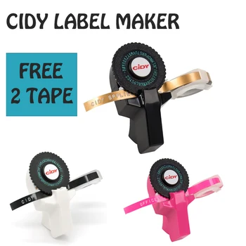 C101 3D-Prägung Schreibmaschine Etikettiermaschine Manueller Etikettierer Kompatible Dymo Druckeretiketten