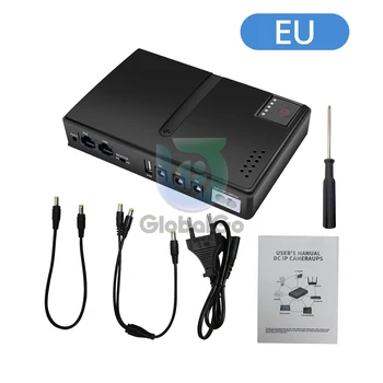Mehrzweck-Mini-USV-Backup-Netzteil mit großer Kapazität, Notstromversorgung für WLAN, Router 5 V, 9 V, 12 V