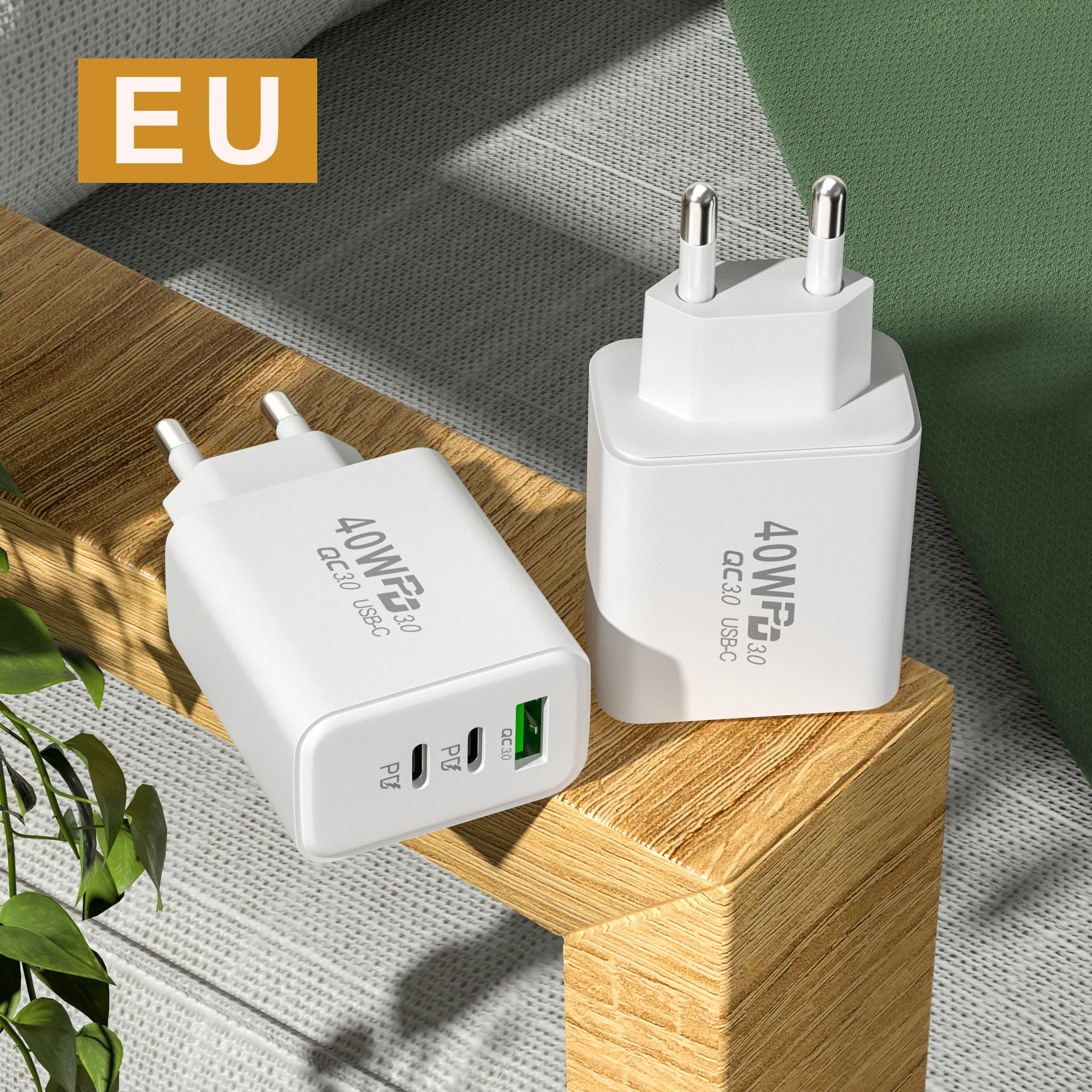 USB-C Ladegerät 60 W mit 3 Ports, PD – Bild 3