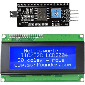 20 x 4 2004 LCD-Anzeigemodul mit seriellem IIC/I2C-Schnittstellenadapter IIC I2C TWI Seriell 2004 20 x 4