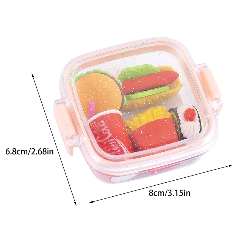 Kreative Lunch Box Radiergummi Set Verschiedene Schöne – Bild 6