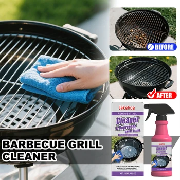 JAKEHOE 120 ml Grillständer-Reiniger, leistungsstarke Reinigung, hartnäckiges Fett, entfernt