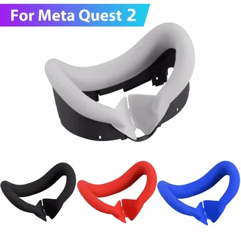 Silikon-VR-Gesichtsmaske für Meta Quest 2, Gesichtsschnittstelle, schweißfeste Maske, Gesichtskissen