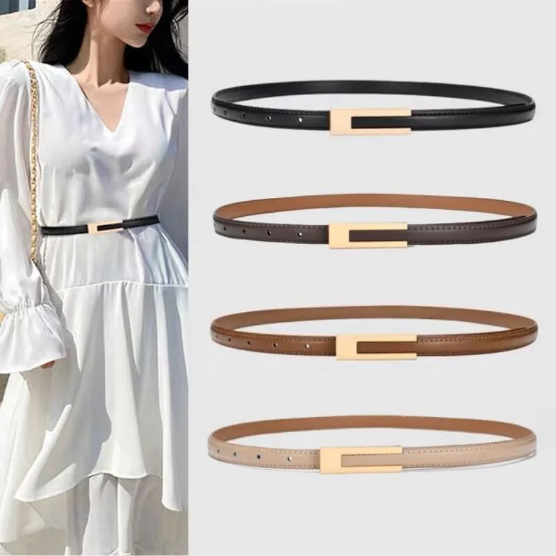 Frauen Koreanische Modische PU Leder Dünne Taille Strap