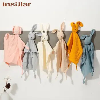 Musselin Baby Komfort Handtuch Baumwolle Tröster Decke Weiche Neugeborene Schlaf Puppen Kinder Mode Schlaf