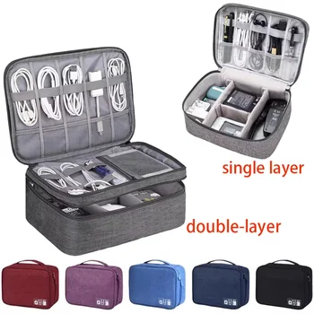 Reisekabel-Aufbewahrungstasche, tragbar, wasserdicht, digital, elektronischer Organizer, USB-Datenleitung