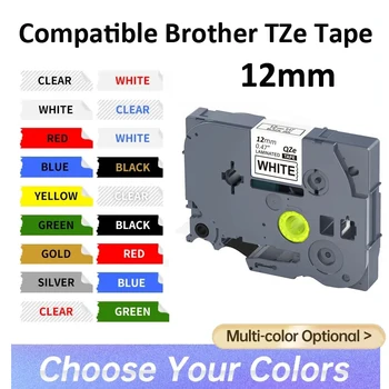 Ersatz-Brother-Etikettenband 231 131 431 531 631 731 831 931 laminiertes TZ-231 Etikettendrucker 12 mm