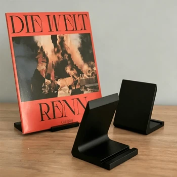 Minimalistischer Schallplattenständer für den Schreibtisch, Multifunktionaler Vertikaler CD-Halter