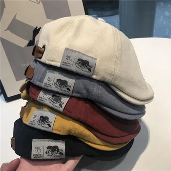 Cotton Peaky Blinders Caps für Herren Hüte Baskenmützen Britischer Western-Stil Ivy Cap Klassische Winterfrau