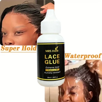 1/3/5 Lace Glue 38ml Extrem starker, wasserfester Lace Glue Perückenkleber für Lace Frontal- und Full