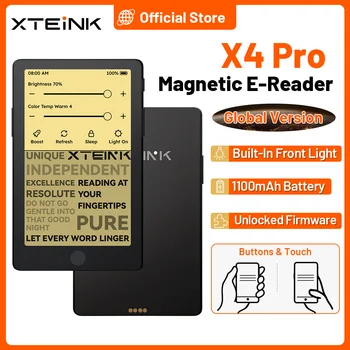 XTEINK X4 Pro 4,3 Zoll Magnetischer Mini E-Reader mit Frontlicht und Touchscreen E-Ink für Nachtlektüre
