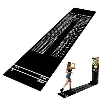 Dart-Matte Rutschfeste Dartmatte mit Ziellinien Robuster Dart-Punktschutz und Bodenschutz für Spielzimmer Büro