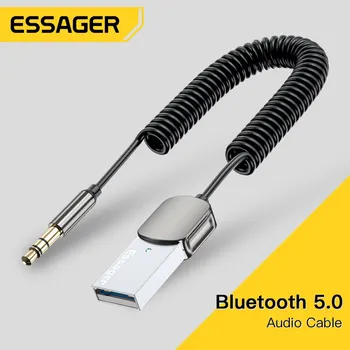 Essager Bluetooth Audio Receiver Dongle USB zu 3,5mm Buchse Auto Audio Aux Bluetooth 5,0 Freis prec heinrich