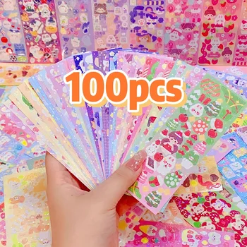 Kawaii-Aufkleber für Kinder, niedlich, stationär, ästhetisch, Tagebuch, Dekoration, Kunstbedarf, Aufkleber