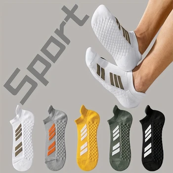 Sportsocken für Herren und Damen in Übergröße, Gestreiftes Design, Frühling Sommer, Dünne Laufsocken