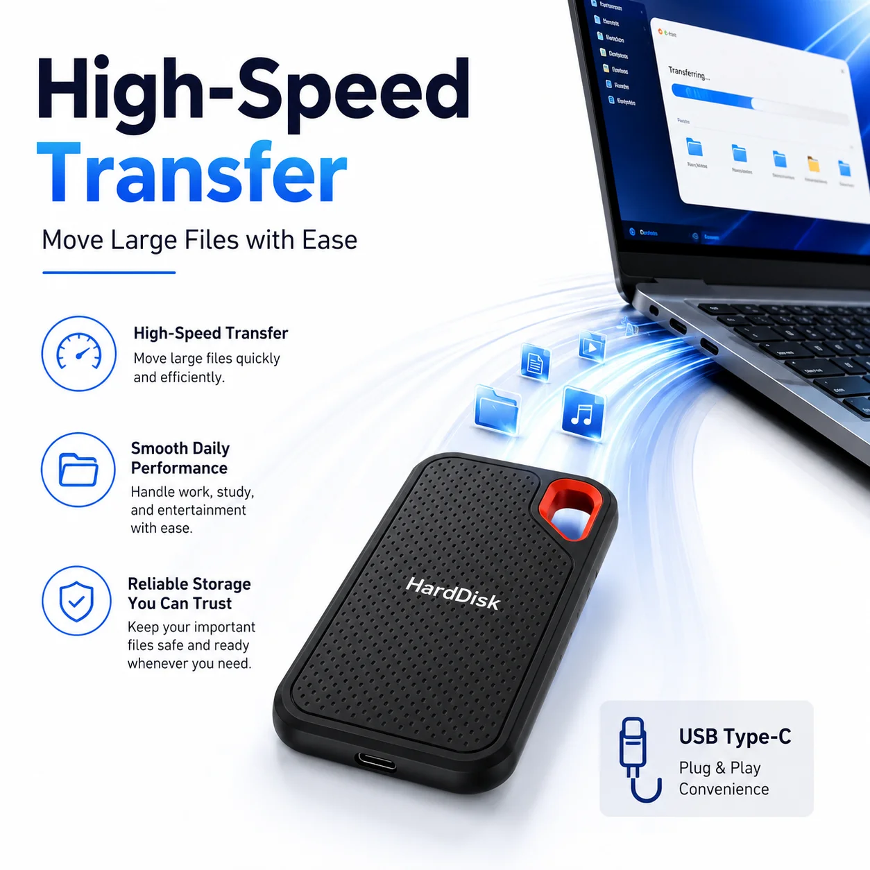 Handliche Tragbare Externe Festplatte 1TB 2TB Externes – Bild 5